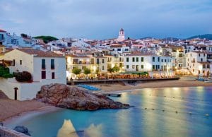 Calella de Palafrugell A view of the Port Bo beach of Calella de Palafrugell