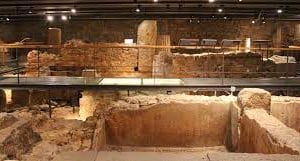 Roman Ruins Of Barcelona Roman wall and towers Barcelona