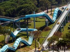 Which are the Best Water Parks Near Barcelona? Water ride at Water World Lloret warer park near Barcelona
