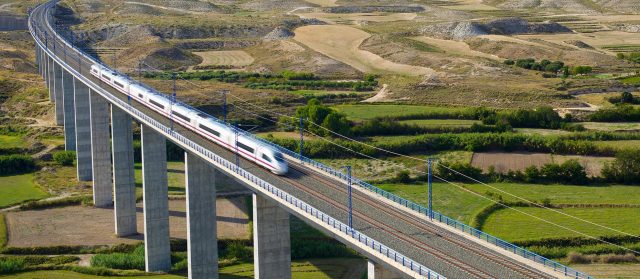 AVE high speed train to travel Barcelona to Madrud